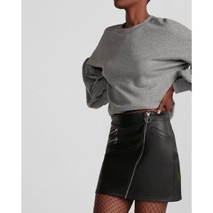 Express faux leather skirt